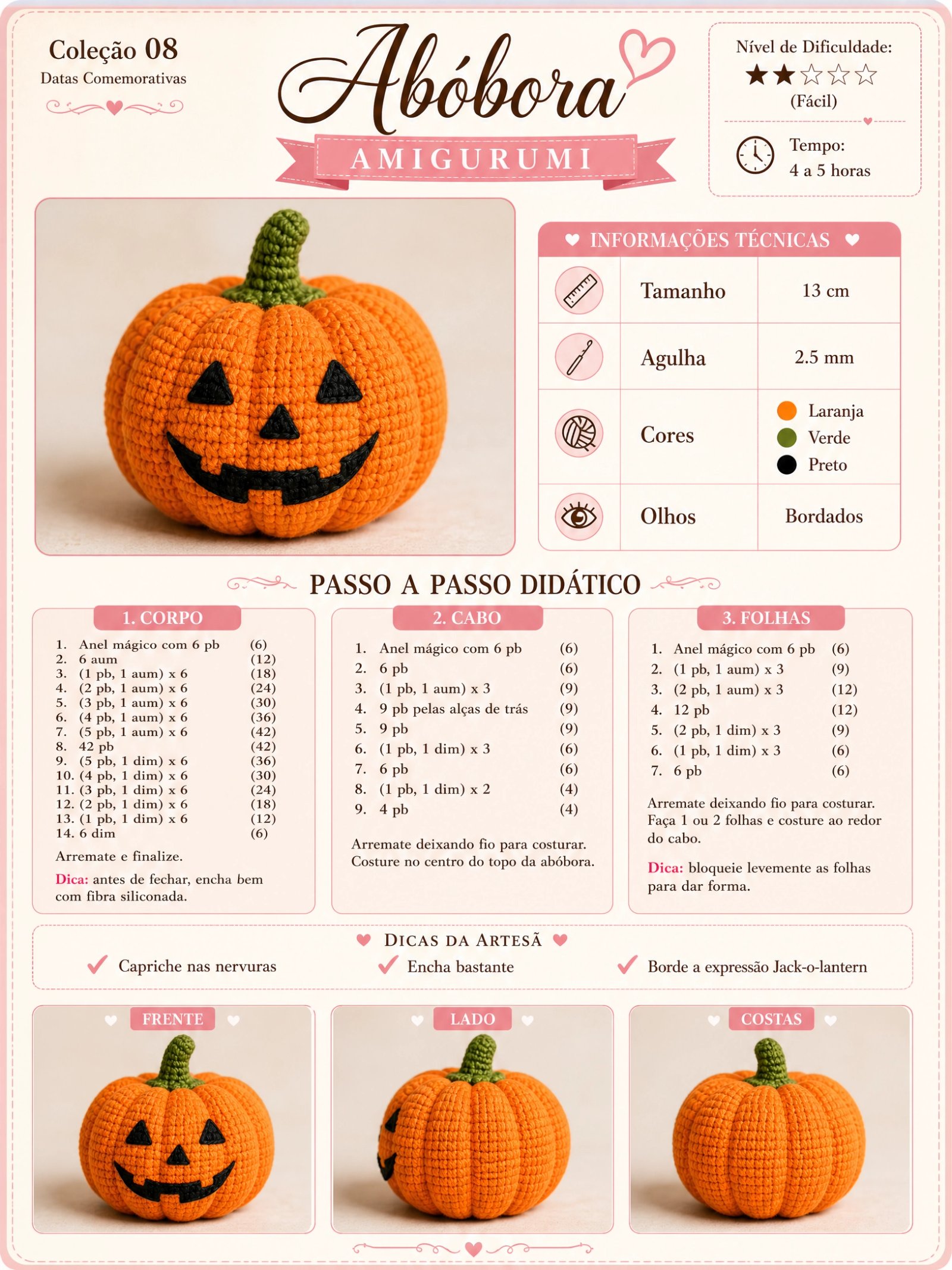 Receita de Abóbora Halloween